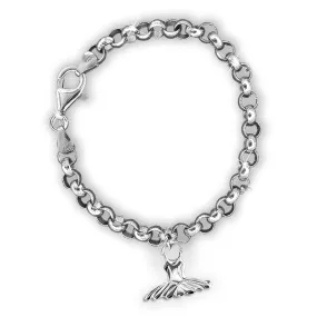 Mikelart Sterling Silver Bracelet With Tutu Charm