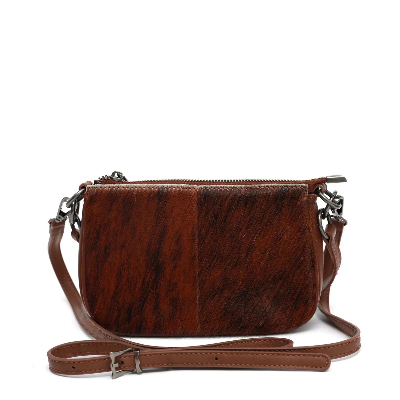 Montana West 100% Genuine Leather Calf Hair Crossbody bag