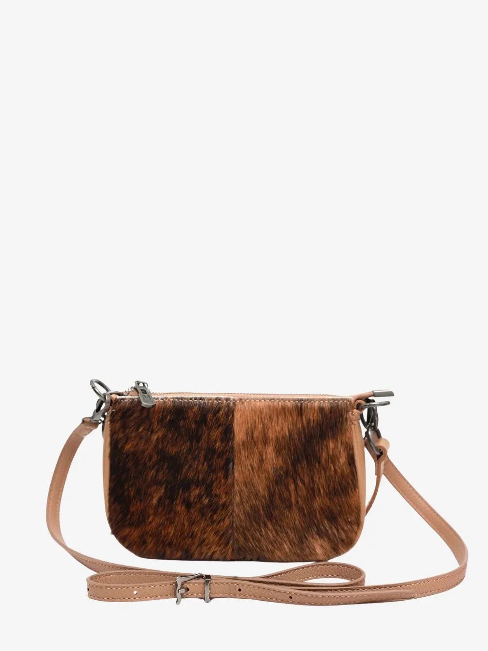 Montana West 100% Genuine Leather Calf Hair Crossbody bag