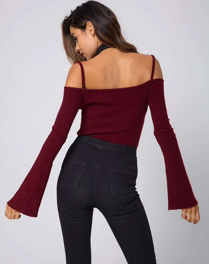 Motel Niani Cold Shoulder Bodysuit