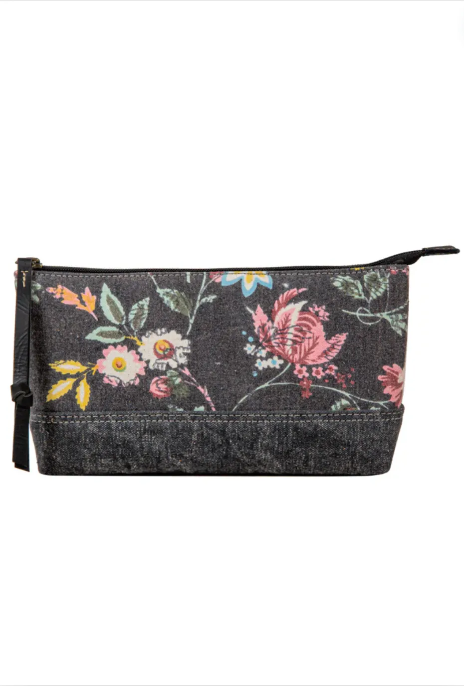 Myra Cavender Floral Canvas Pouch