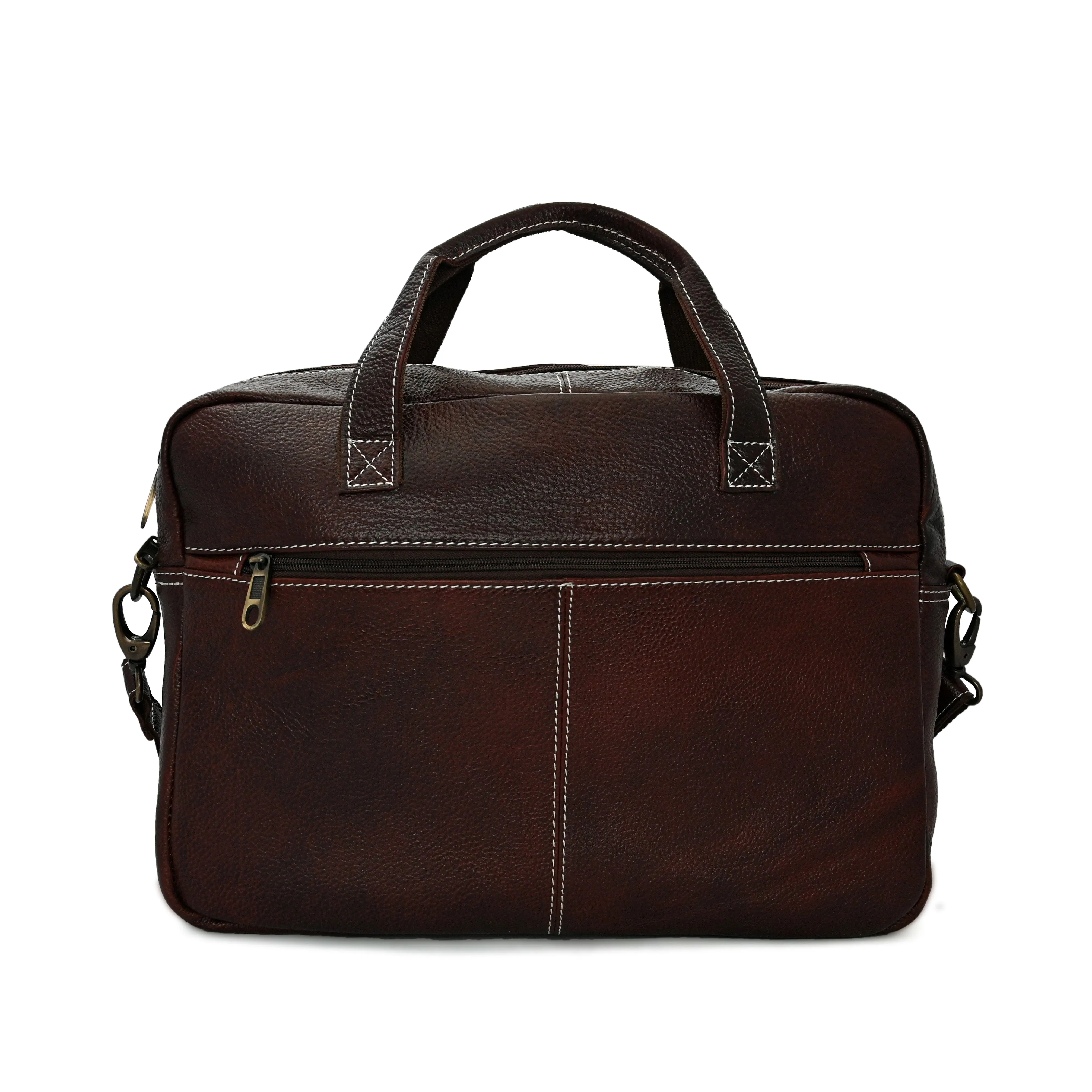 Never Full Brown Laptop Bag