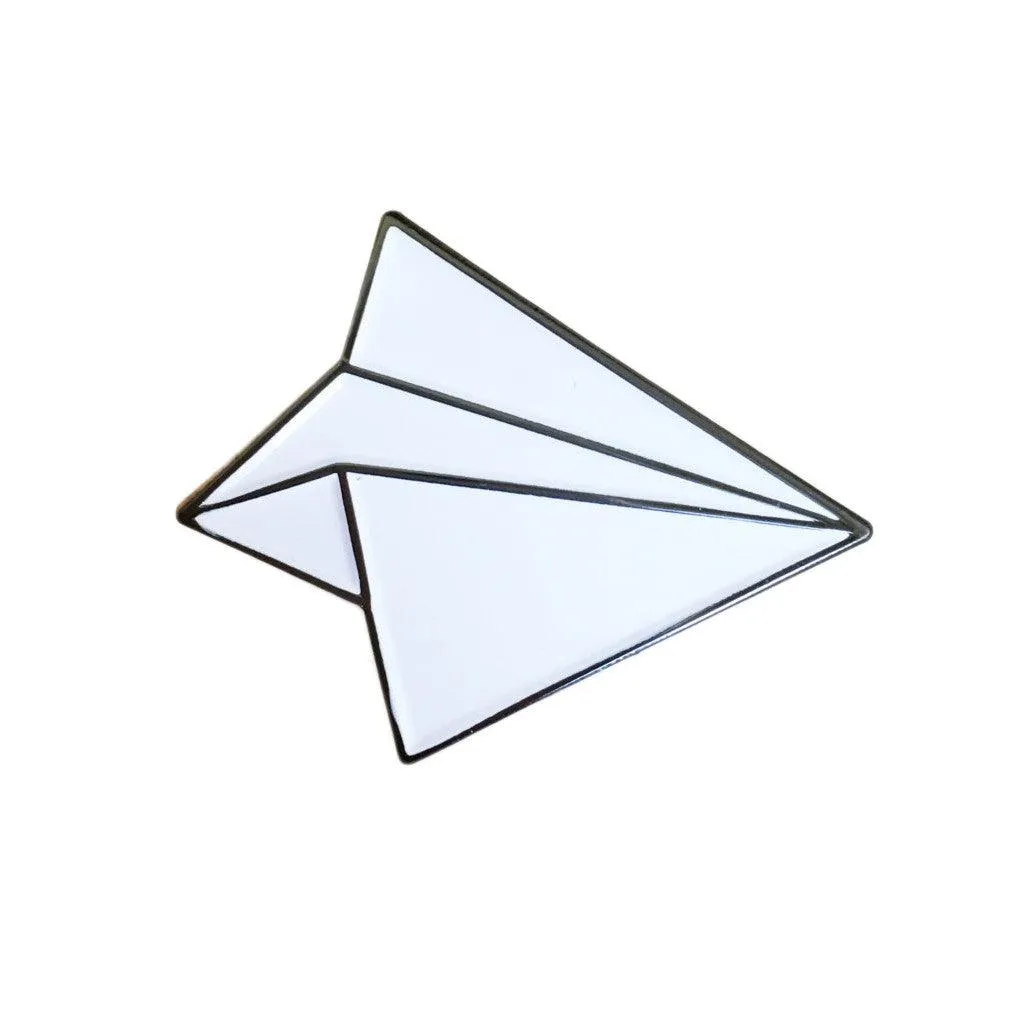 Paper Plane Enamel Pin