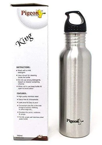 Pigeon Stainless Steel Water Bottle 750ml (Set of 6)