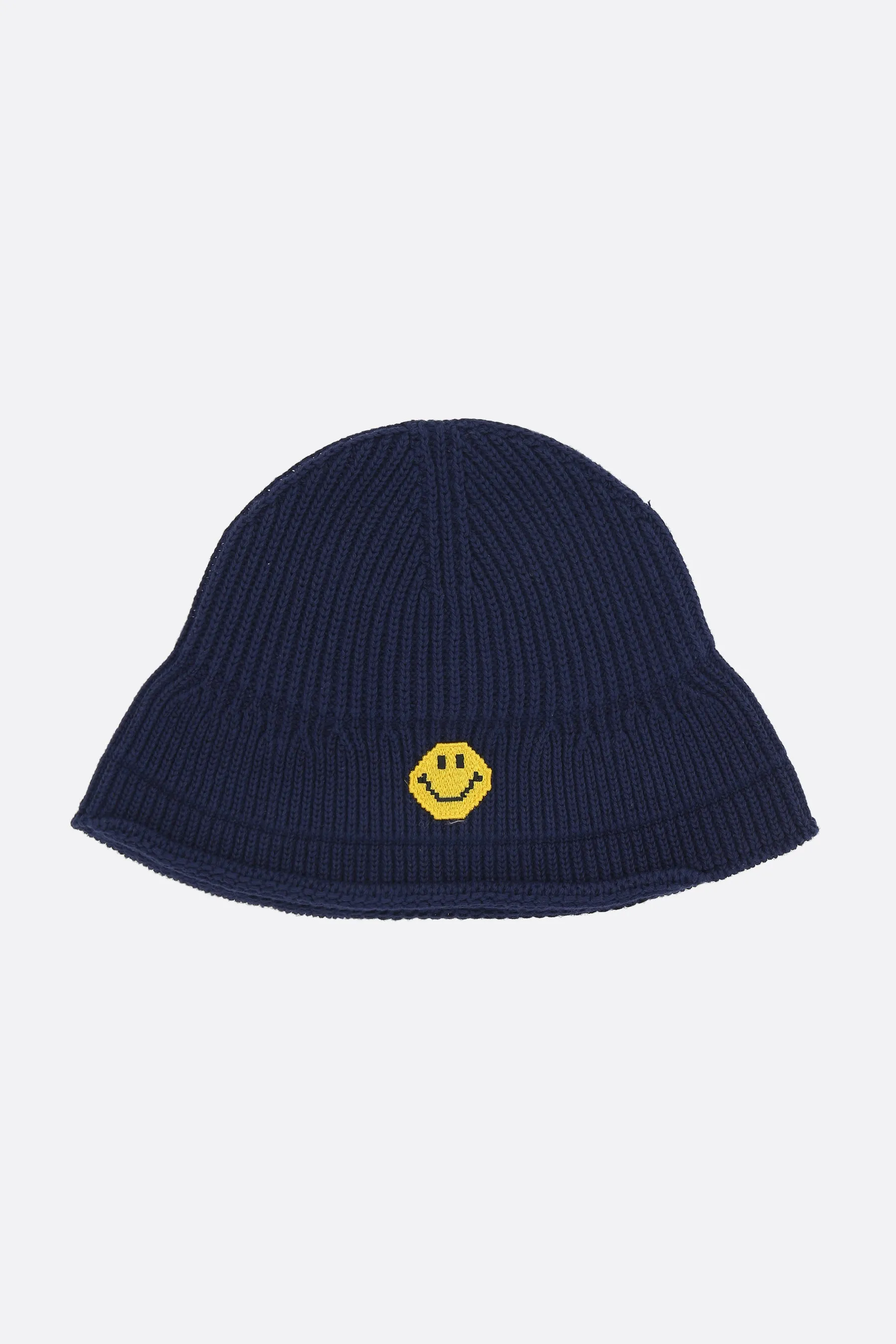 Pixel knit bucket hat