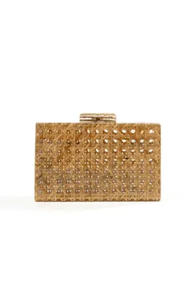 RACHEL RATTAN CLUTCH