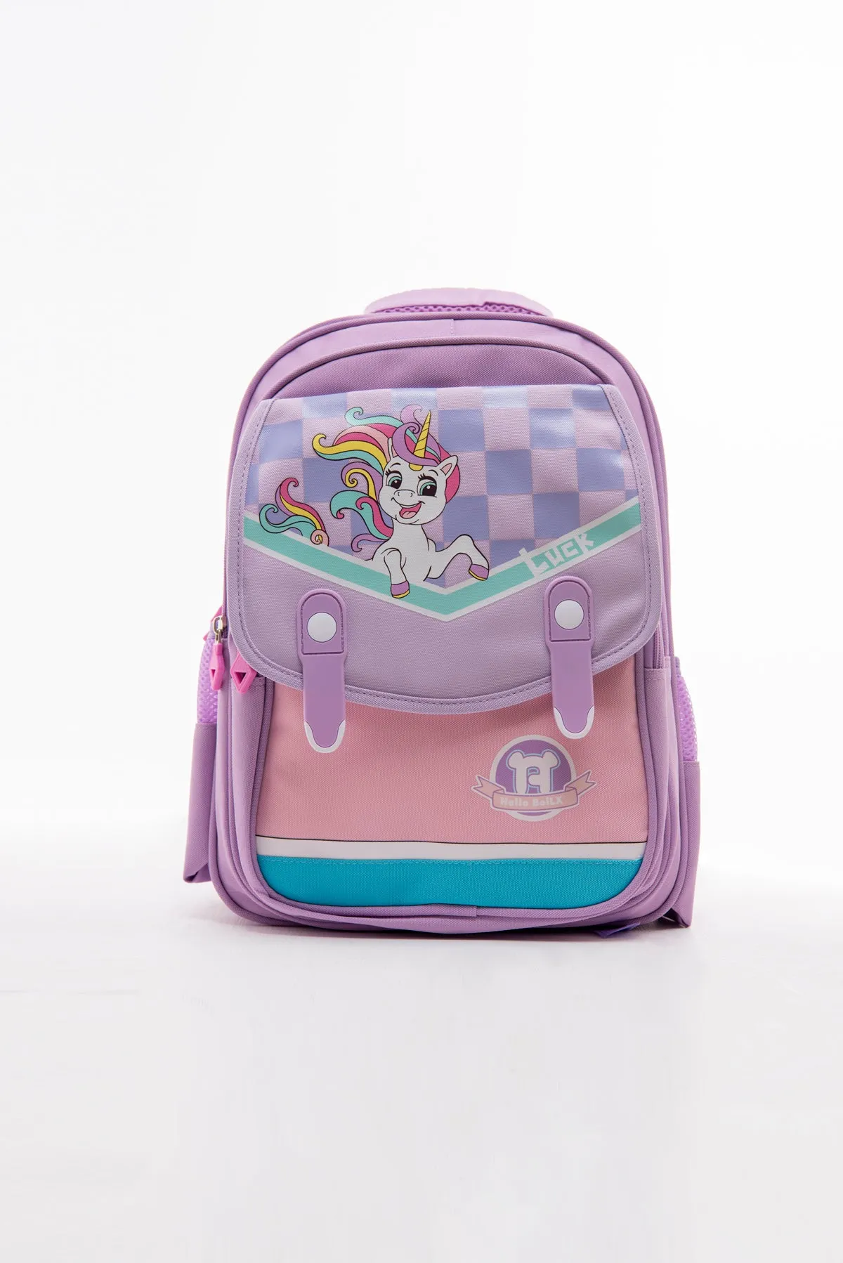 RAINBOW FURRY BACKPACK WITH UNICORN