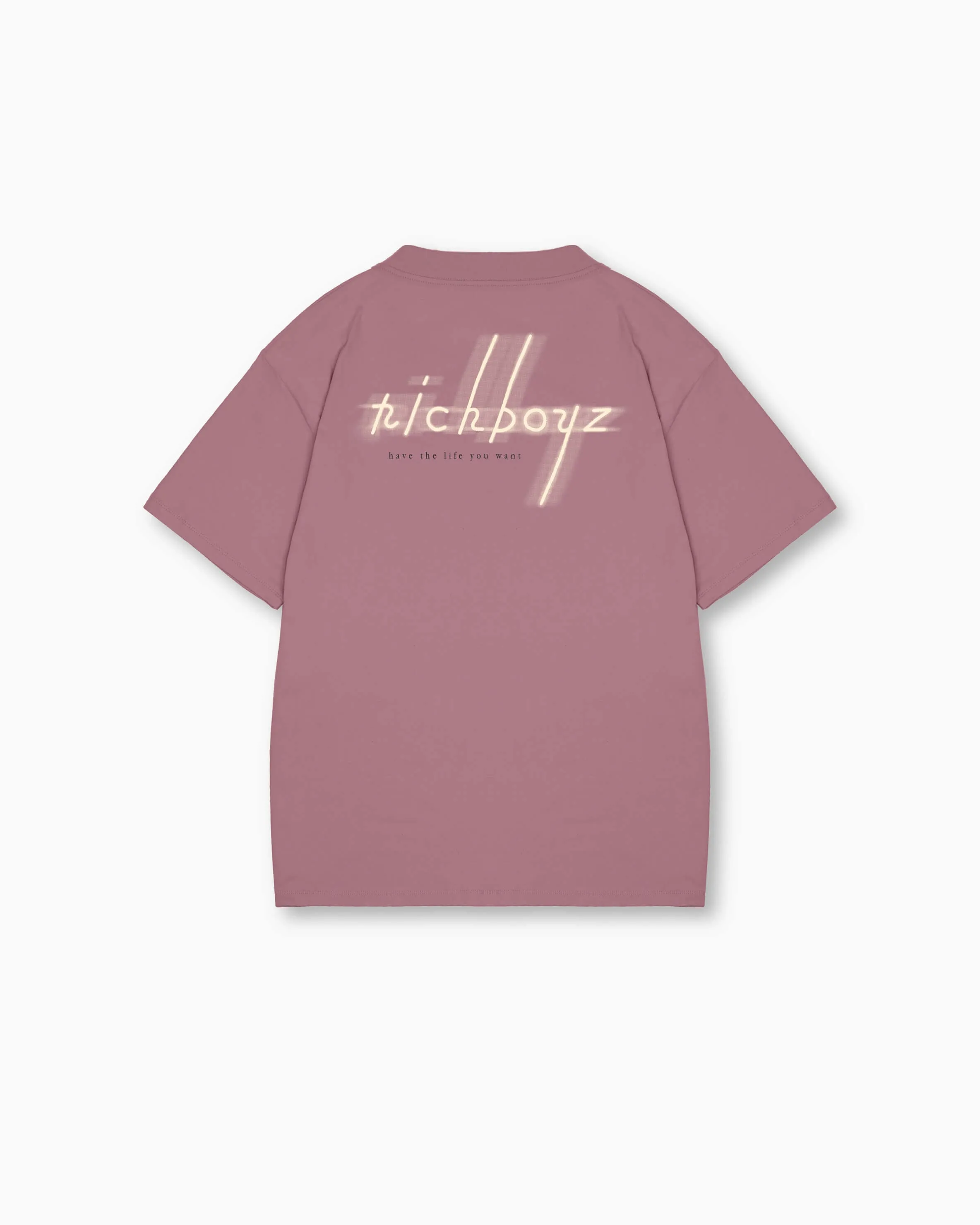 RELAXED DROP SHOULDER TEE - MAUVE