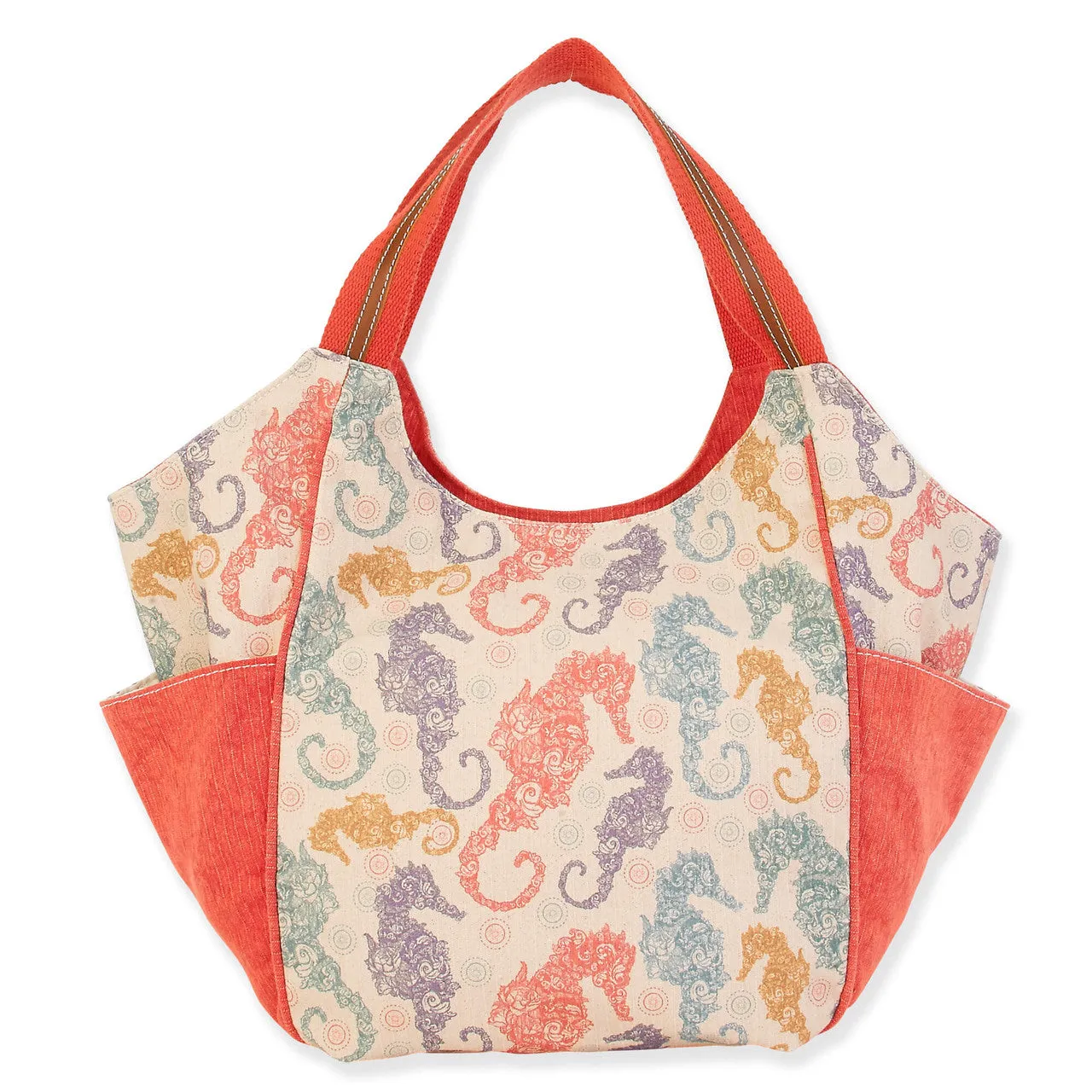 Samara Canvas Seahorse Scoop Tote