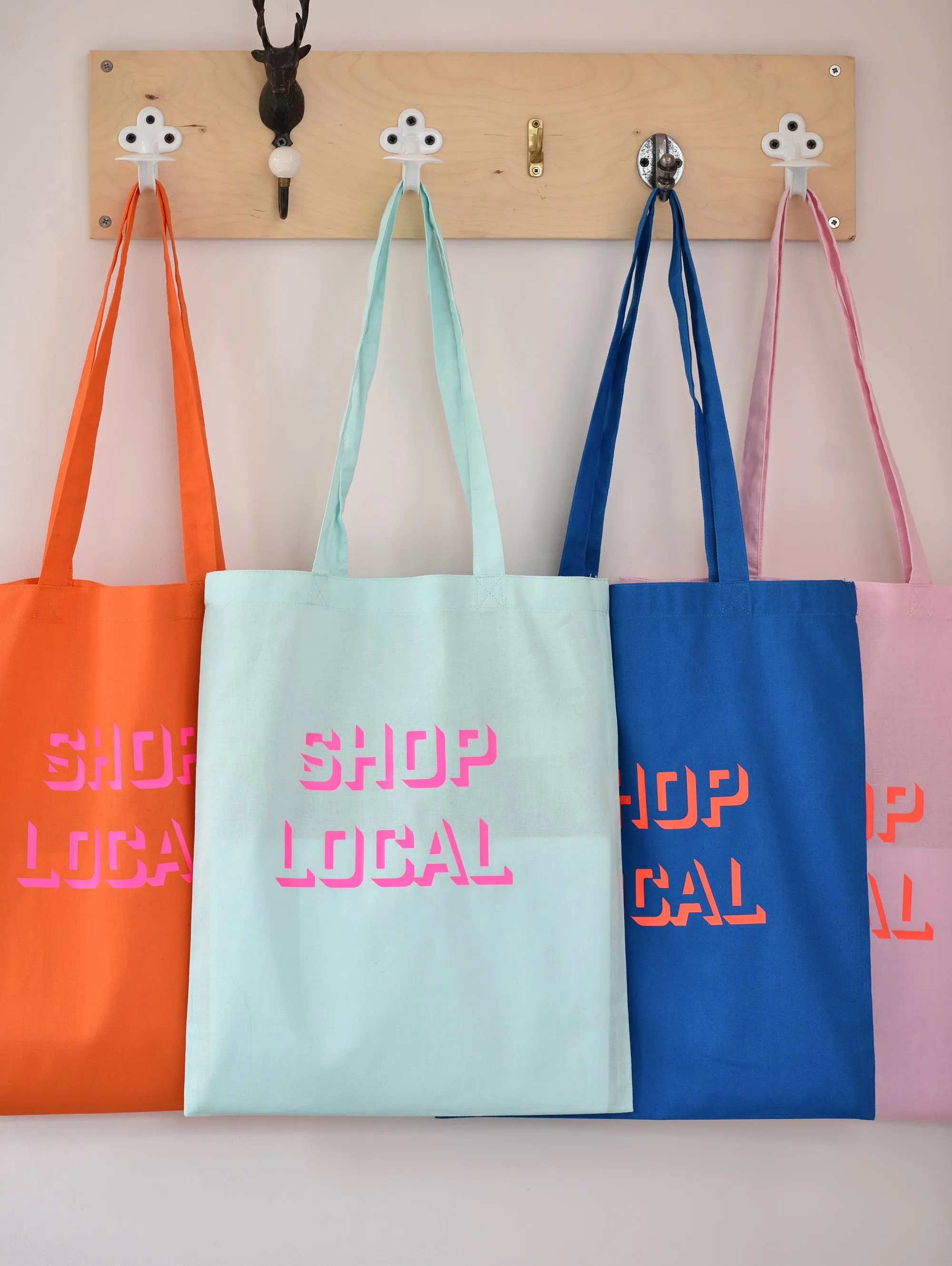 SHOP LOCAL BAG BLUE