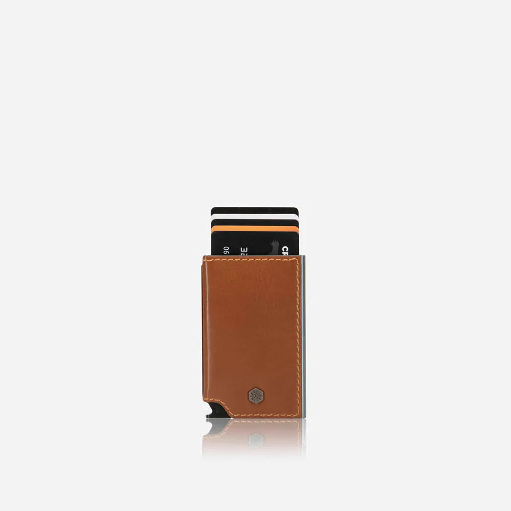 Slim Card Slide Wallet, Tan