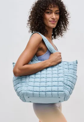 Sol & Selene - Dreamer Quilted Nylon Tote Sly Blue