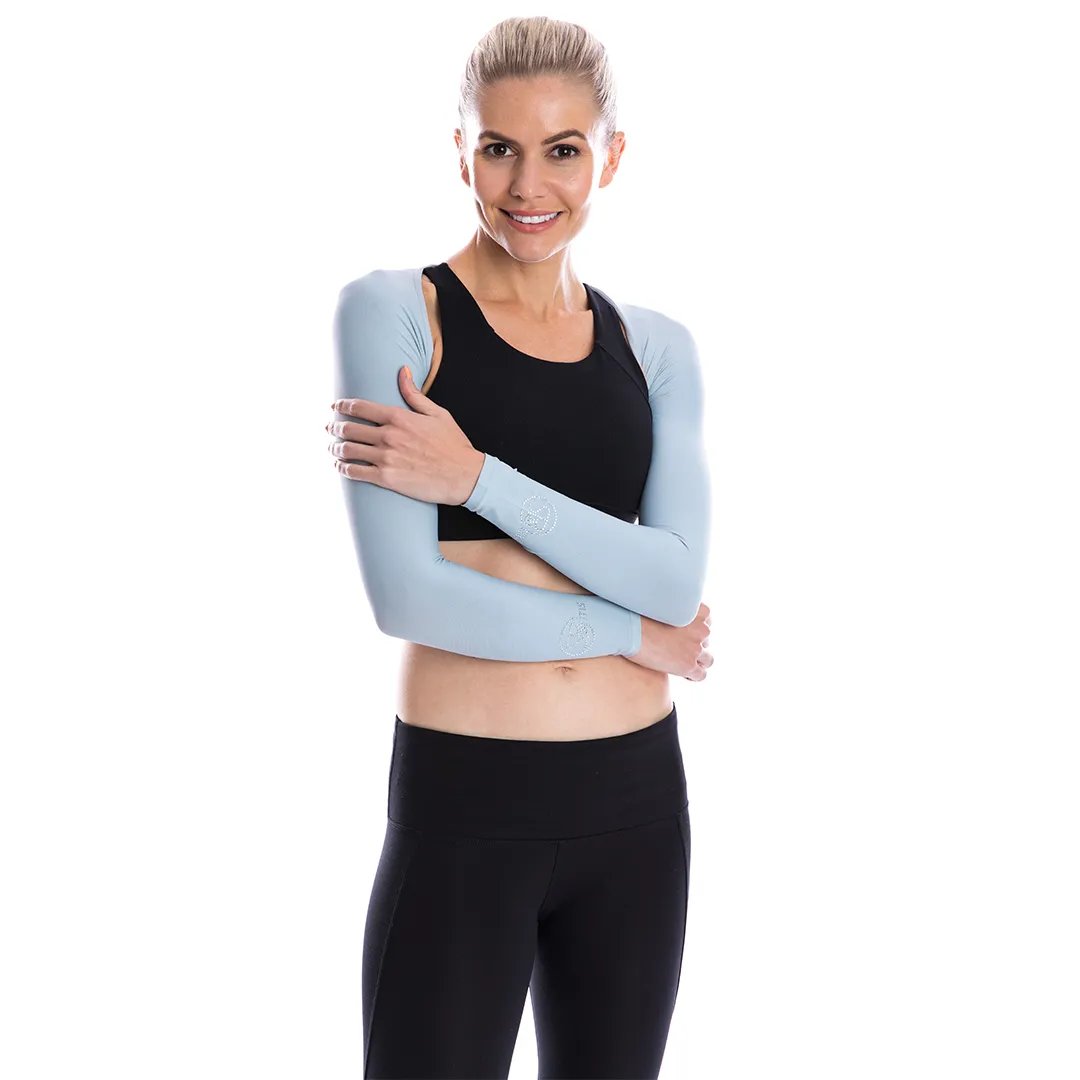 SP Arms - Shoulder Wrap (UV sleeves) - Crystal logo [Grey]