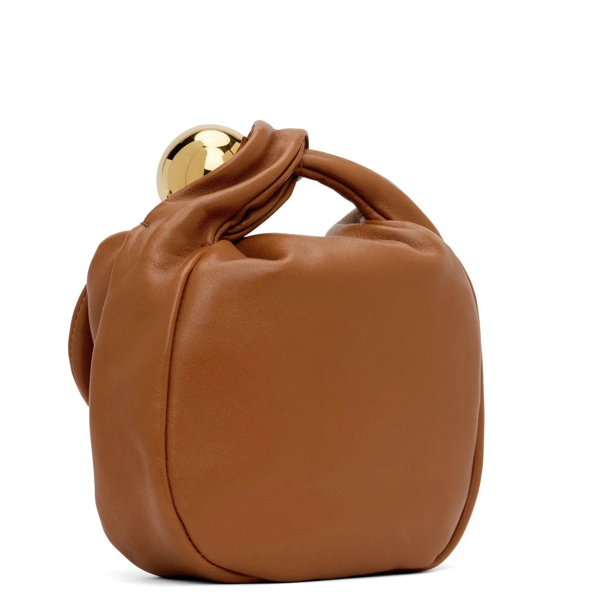 Sphere Pouch Leather, Tan (G)