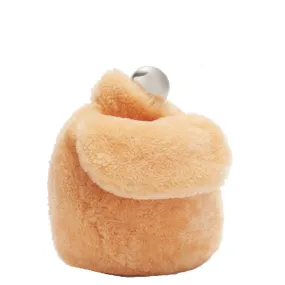 Sphere Pouch Shearling, Apricot