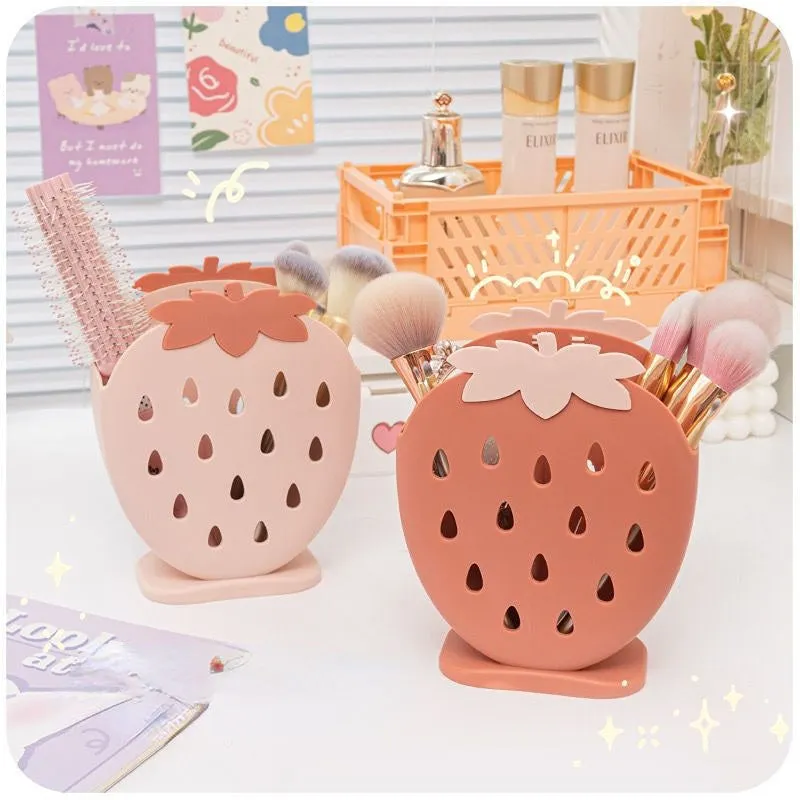 Strawberry Desktop Organizer Storage Bucket MK18667