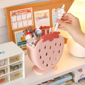 Strawberry Desktop Organizer Storage Bucket MK18667