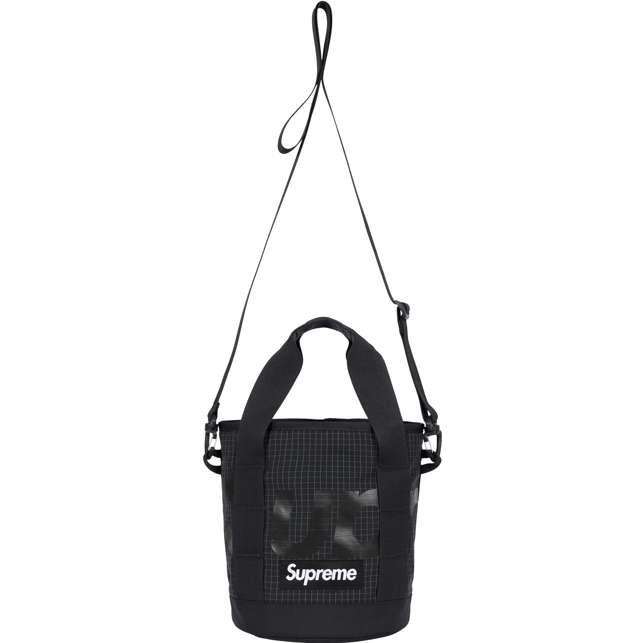 Supreme Reflective Cinch Bag Black