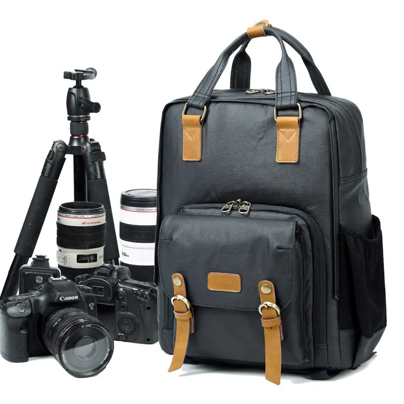 Waterproof DSLR Camera Backpack Canvas Camera Backpack Travel Backpack