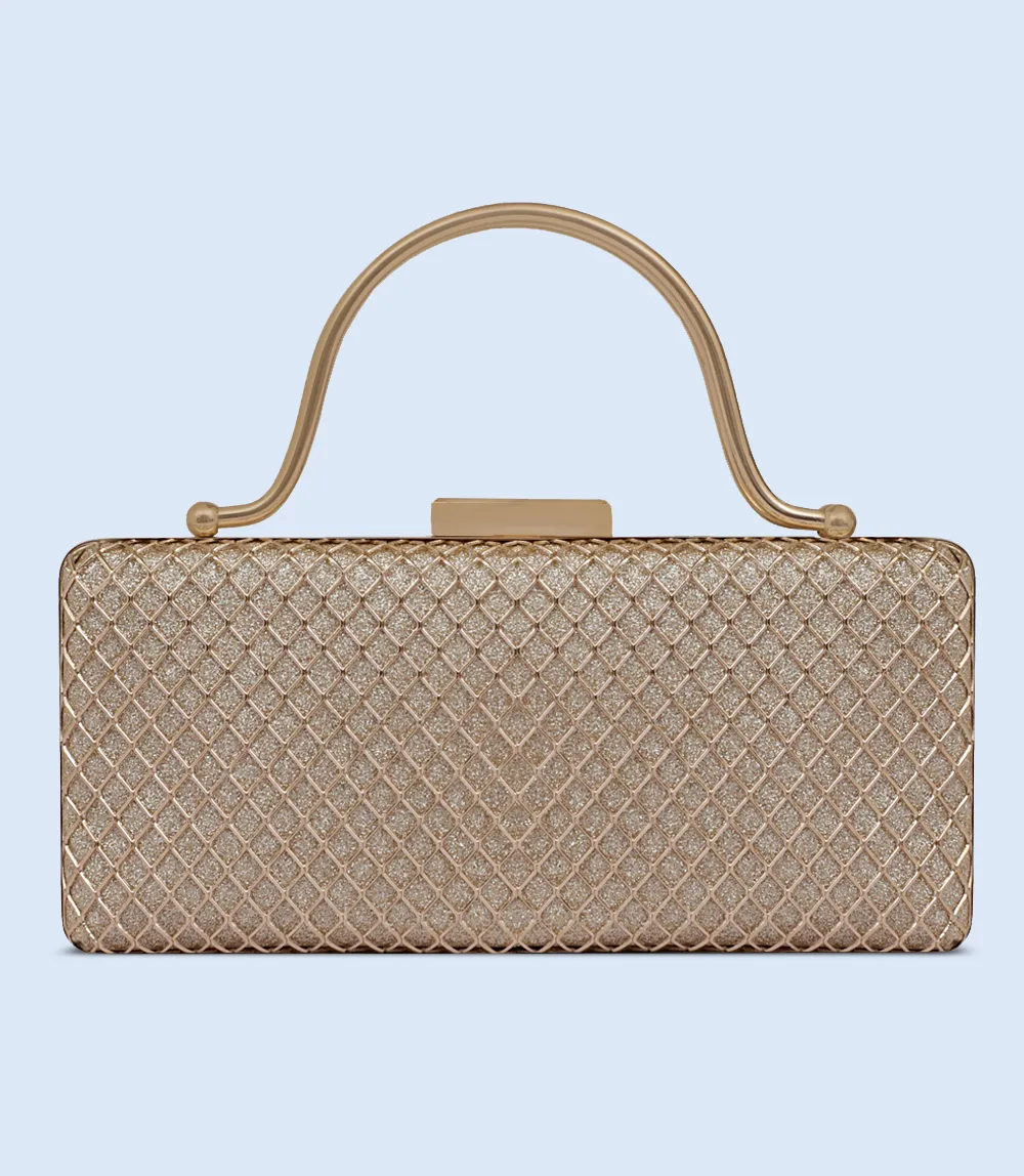 WB2451-CHAMPAGNE-Women Snazzy Clutch