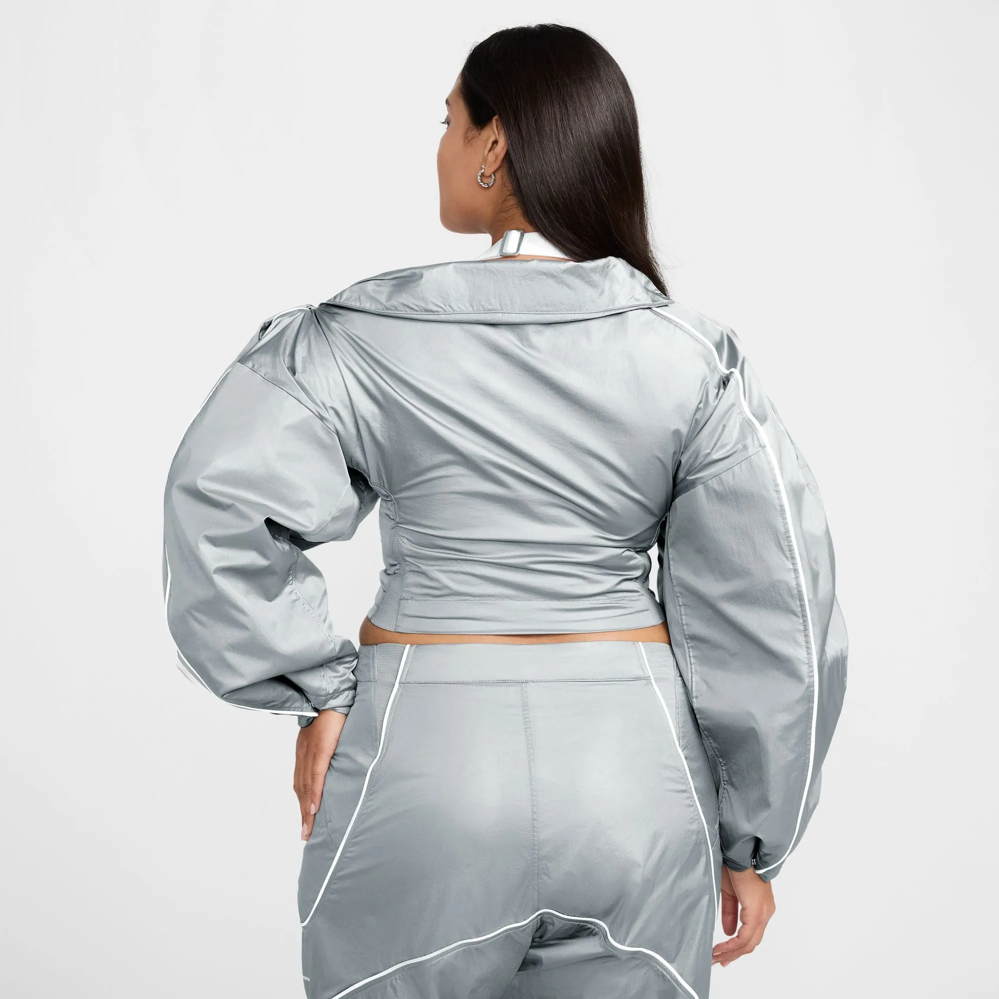 WMNS Nike x Jacquemus Track Jacket "Particle Grey"